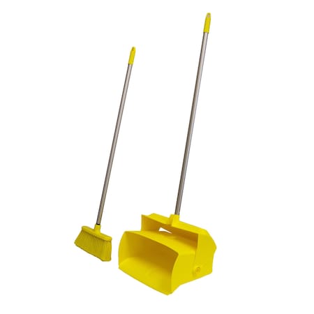 R. S. Quality Products Color Coded Lobby Dustpan Set - YELLOW 630015-Y
